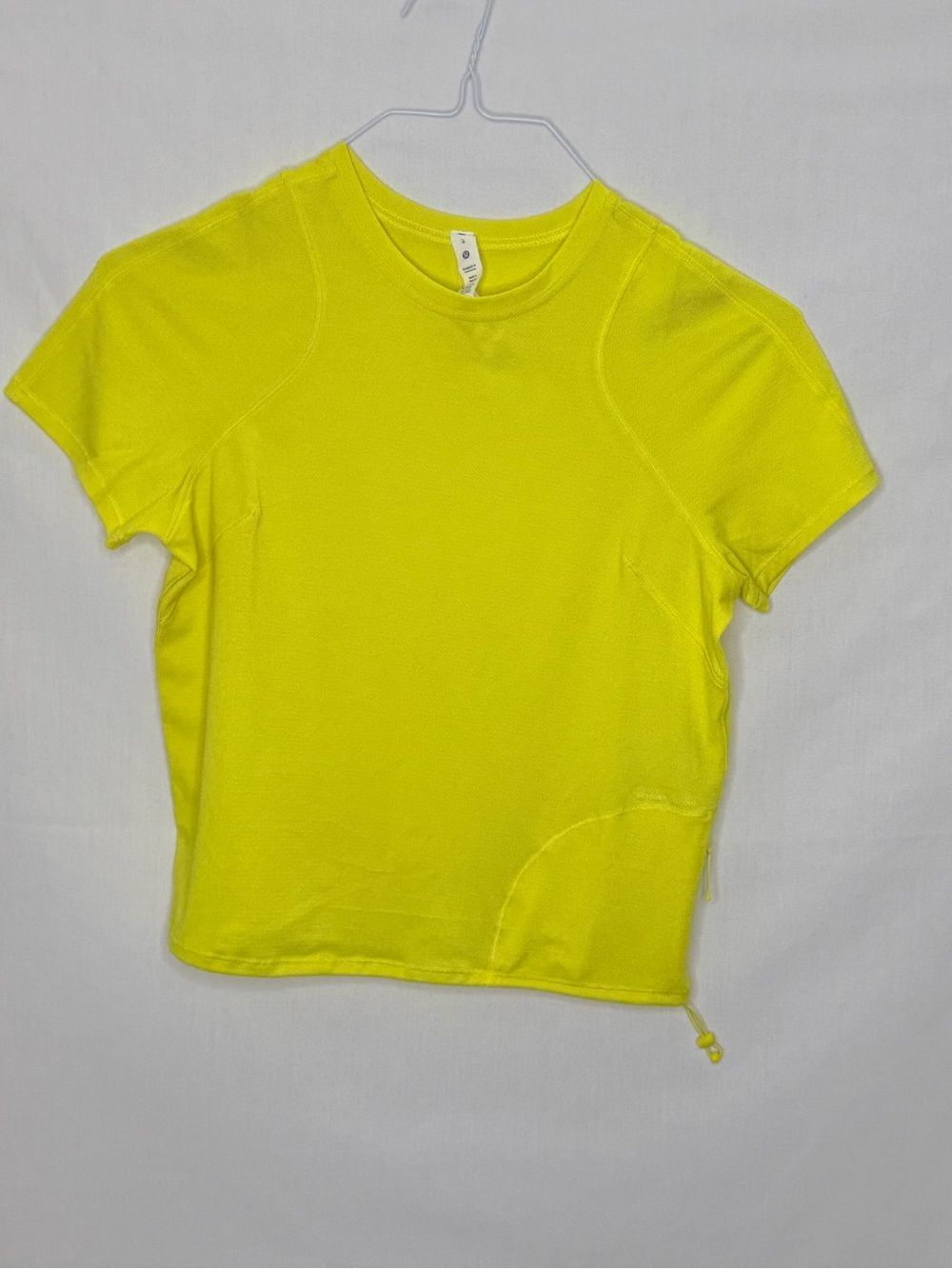 lululemon athletica Neon Yellow Short Sleeve Performance Tee